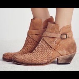 Free People Suede Venture Bootie - Size 36 / 6